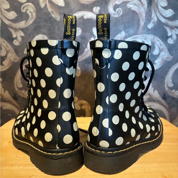 Polka Dot Doc Martin Rain Boots size 6.5 - Picture 2 of 6